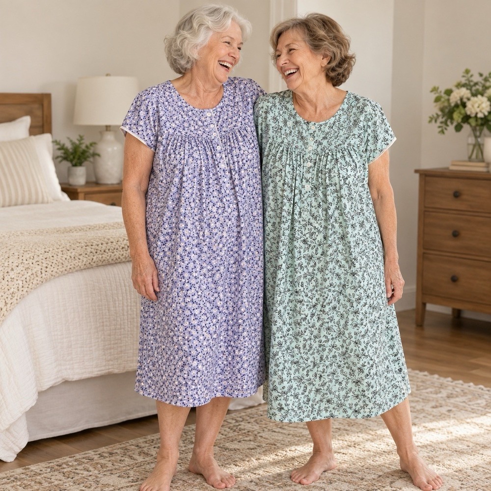 Aria Collection Women's Nightgown Lot  Medium Grannycore Cottagecore Lounge M